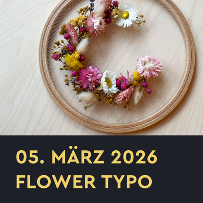 Workshop – Flower Typographie