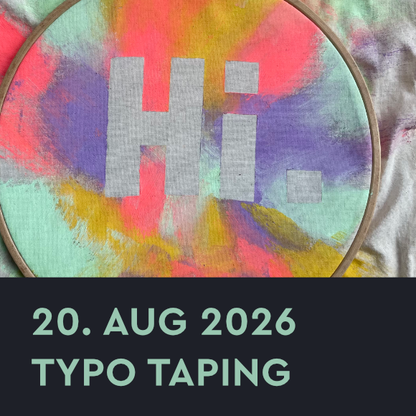 Workshop – Typo-Taping Beutel