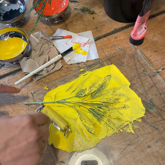 Workshop – Botanical Monoprinting