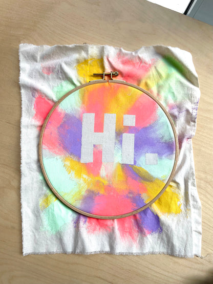 Workshop – Typo-Taping Beutel